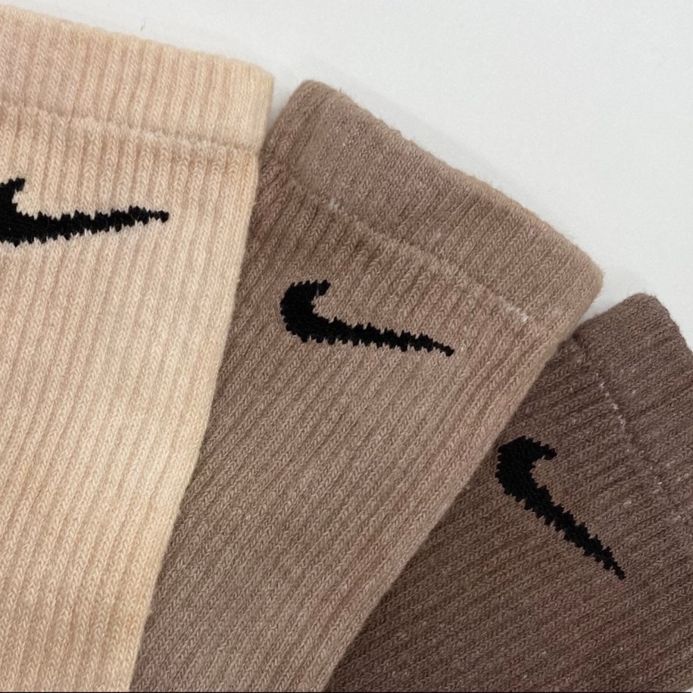 Tan Brown Nike Socks
